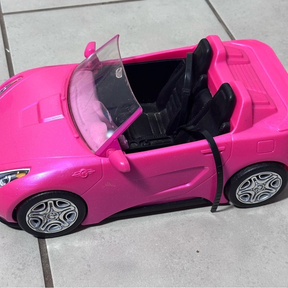 Barbie Doll Pink Glam Toy Convertible Car - Picture 5 of 6